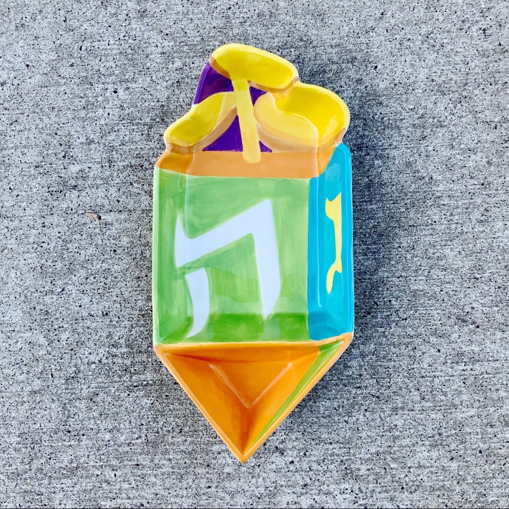 Pacific Enterprise Hanukkah Dreidel snack tray platter